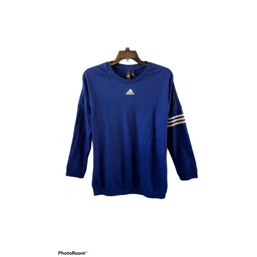 Adidas Women Knit Long Sleeve Crew Neck Sweatshirt
